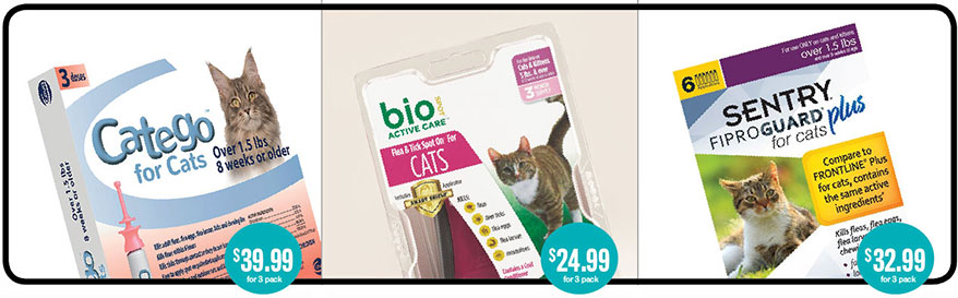 Tick products for cats