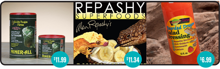 Supplements for reptiles