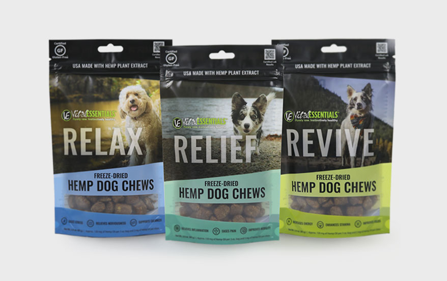 Vital Essentials Freeze-Dried Hemp Chews for Dogs from Vital Essentials