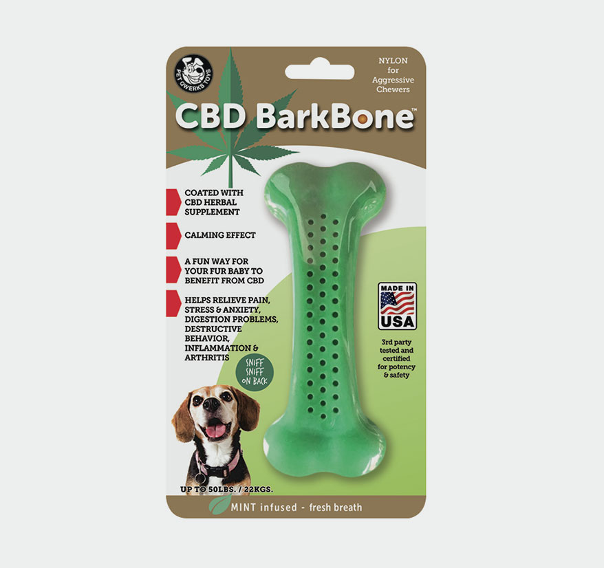 Pet Qwerks CBD BarkBone Nylon Chews 