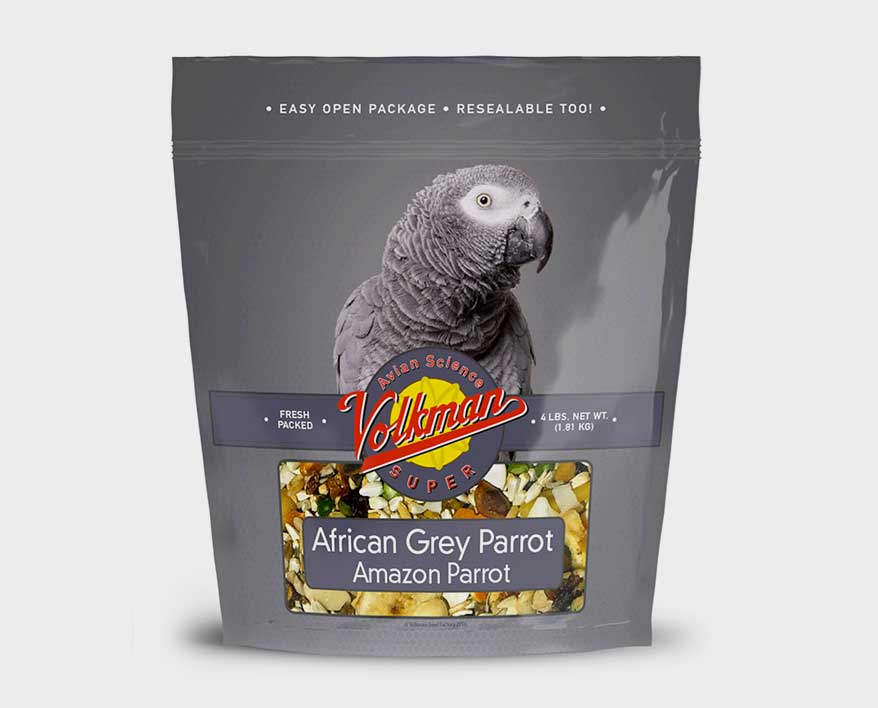 Volkman Avian Science Super African Grey Parrot