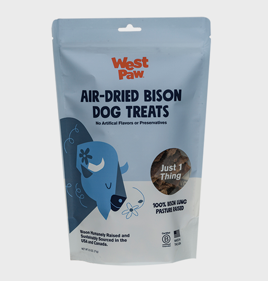 WEST PAW Air-Dried Bison Lung Dog Treats