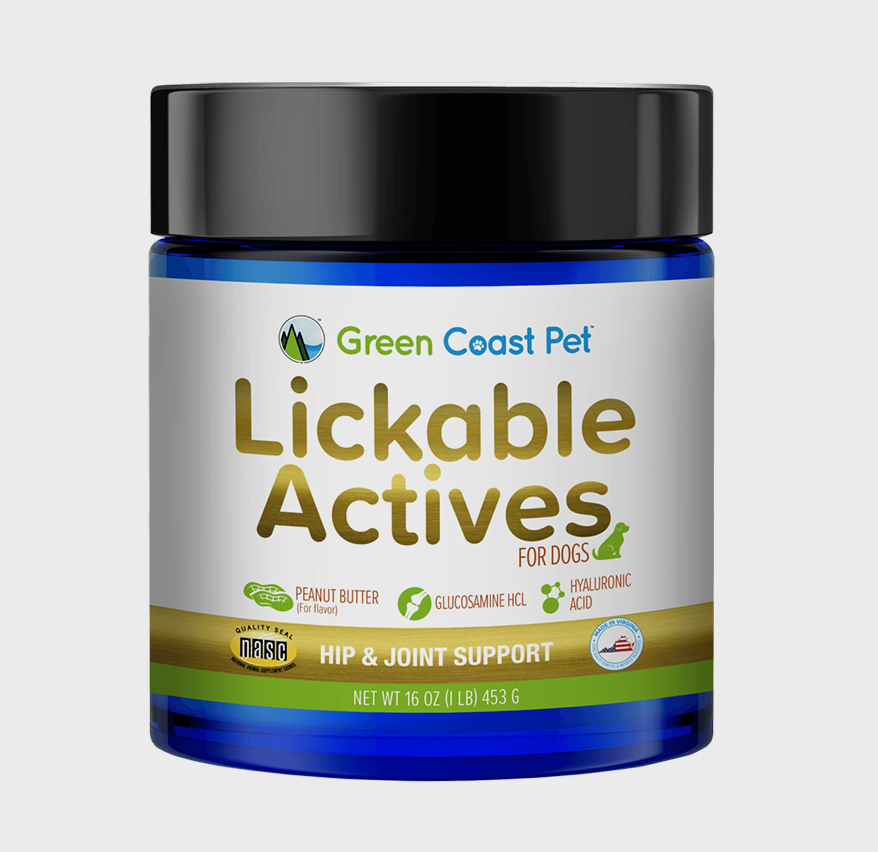 GREEN COAST PETS Lickable Actives – Hip/Joint & Discomfort Support 