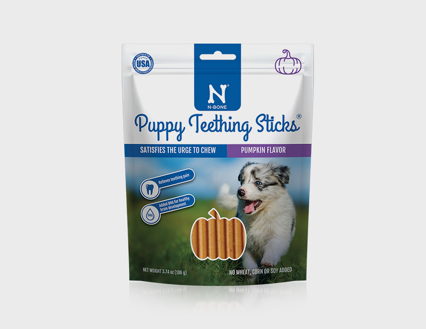 NPIC N-Bone Puppy Teething Sticks, Pumpkin Flavor