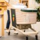 The Caper Cart is equipped with scales, sensors, touchscreens and computer vision. Courtesy of Instacart