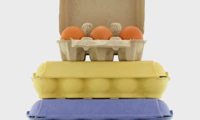 Egg cartons are a major category of molded pulp packaging. PHOTOGRAPHY: sasimoto/iStock.com