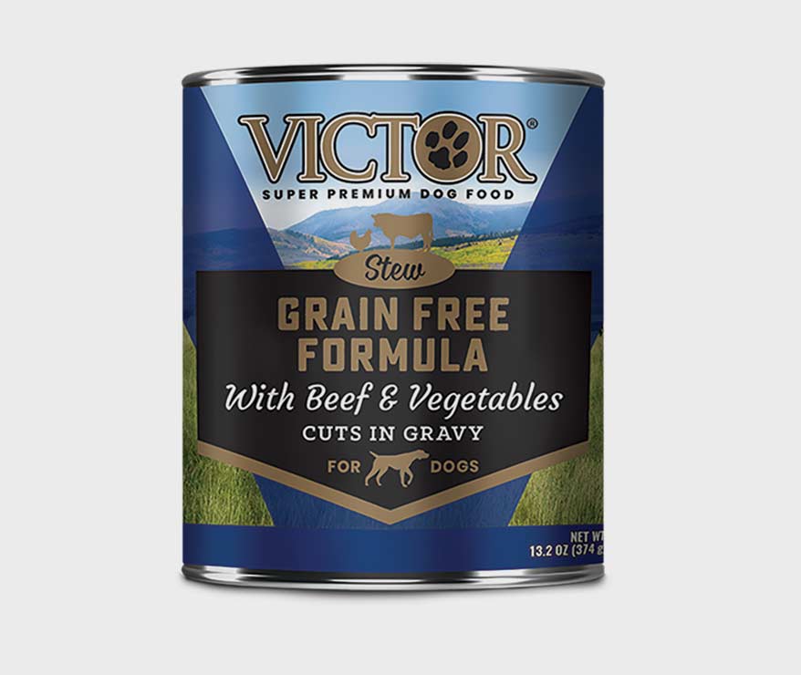 victor dog canned food grain free beef and vegetable stew