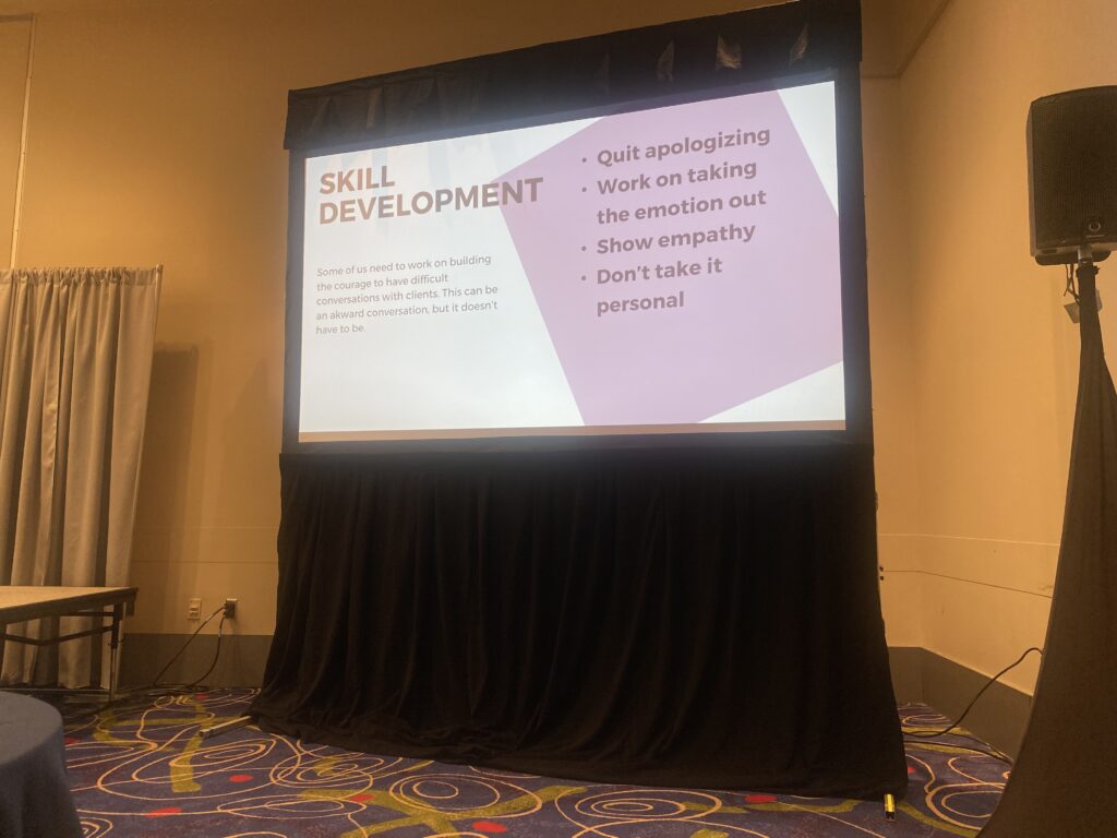 Denise Heroux's "Mastering Price Increases: Communicate with Confidence, Grow with Intention" session at GROOM'D 2026.