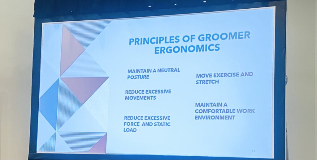 Chris Anthony's Principles, Techniques, and Applications of Grooming Ergonomics presentation at GROOM'D 2026.