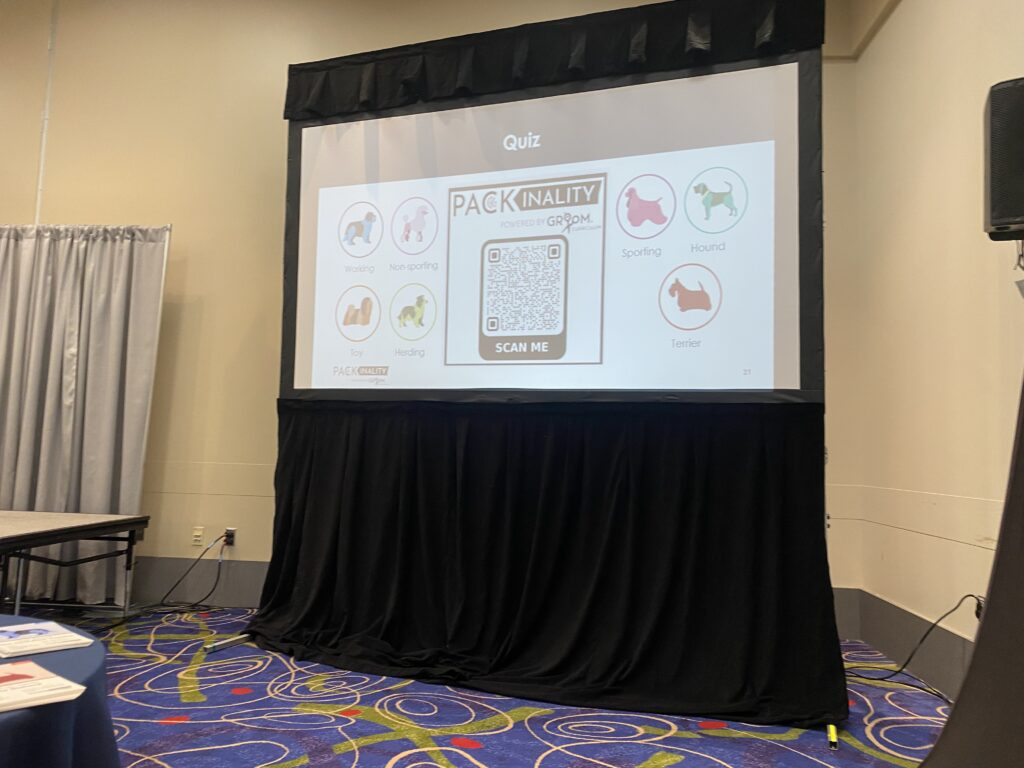 Patricia Pierce's "Packinality in the Workplace: Discover Your Inner Breed and Strengthen Your Team" session at GROOM'D 2026.