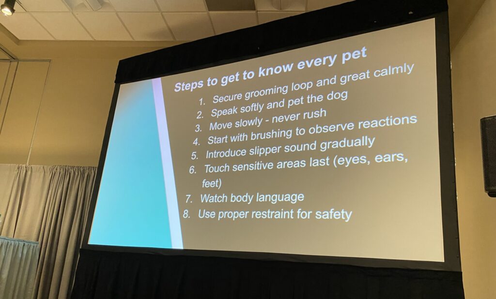 Tammy Siert's "Difficult Dog Days: Handling Challenges in the Salon" at GROOM'D 2026.