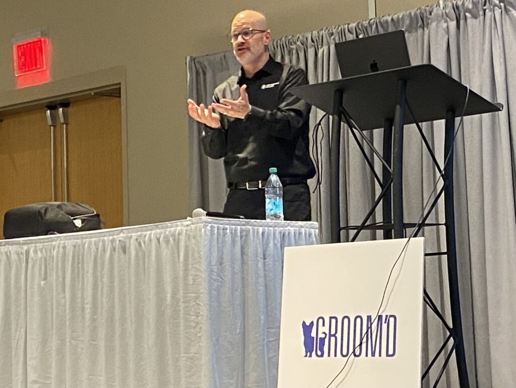 Joe Zuccarrello's "It's Not About Selling: Persuasion That Builds Trust and Boost Results" at GROOM'D 2026.